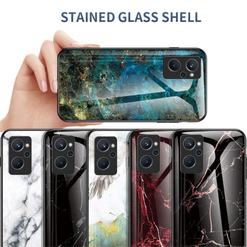 Θήκη Realme 9i Χρώματα Marble Tempered Glass